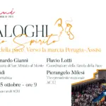 Dialoghi dello Spirito: il 5 ottobre una puntata dedicata la sfida della pace verso la Marcia Perugia-Assisi